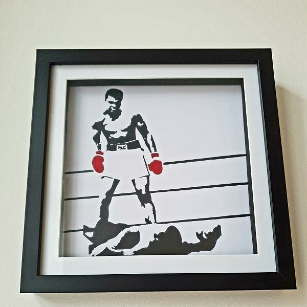 Ali Boxing Print - Framed